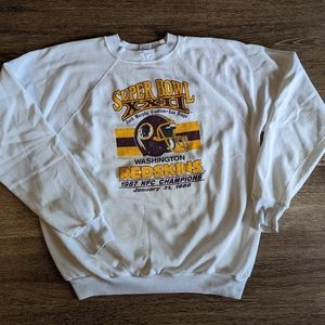 Vtg 1988 Redskins Commanders NFC Champions Superbowl XXII Crewneck Sweatshirt